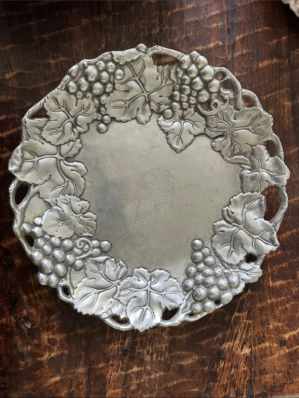 Vintage Arthur Court Grape Round Tray